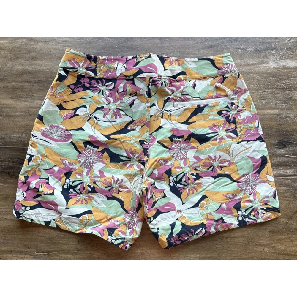 Marine Layer Coronado Board Shorts Men’s 32 6” Floral Pink Yellow Swim Resort